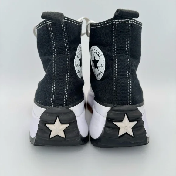 Converse Run Star Hike Canvas Platform Lugged High Top Sneakers Black W 7.5 M 6 - Picture 6 of 15